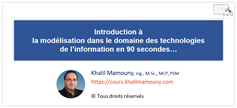 Introduction à la modélisation dans le domaine des technologies de l’information en 90 secondes…